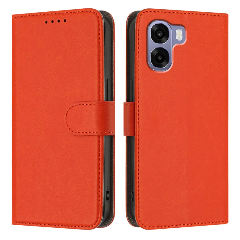 Leather Wallet Flip Case with Magnetic Closure and Card Holder