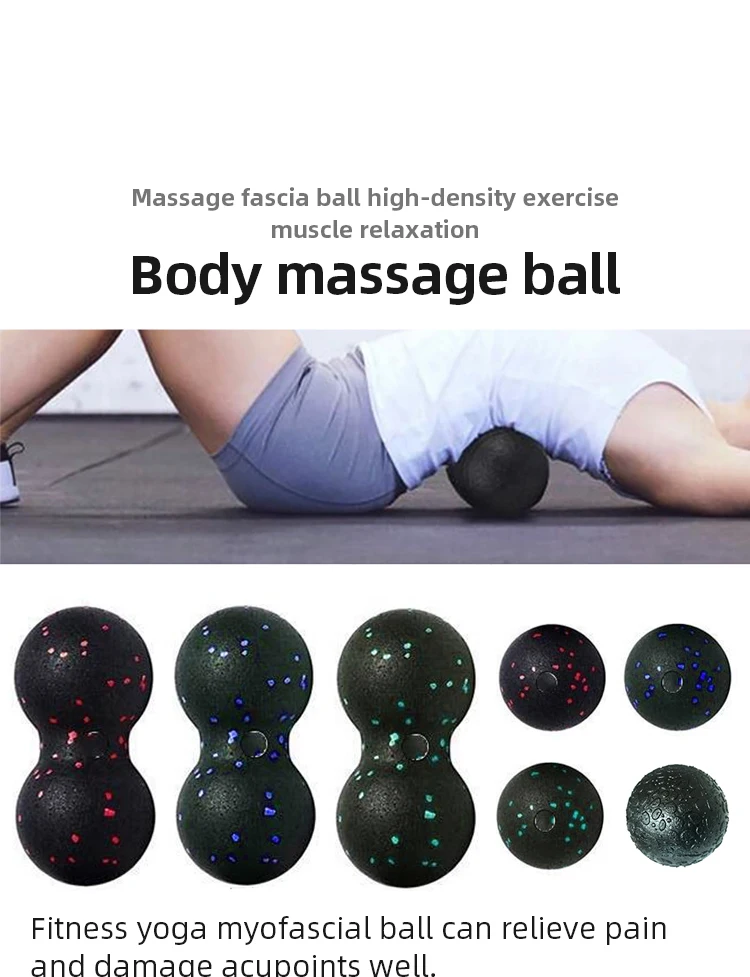 Description Picture 2 of itemEPP Peanut Balls Body Massage Fascia Ball Yoga Foam Block High Density Muscle Relaxation Lacrosse Exercise Fitness Relieve Pain