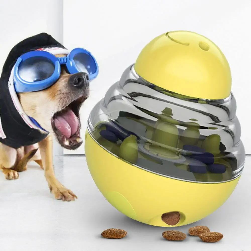 Juguetes interactivos para perros, dispensador de comida lenta, IQ Treat  Ball, juguetes inteligentes para mascotas, bolas de entrenamiento, suministros  para mascotas - AliExpress