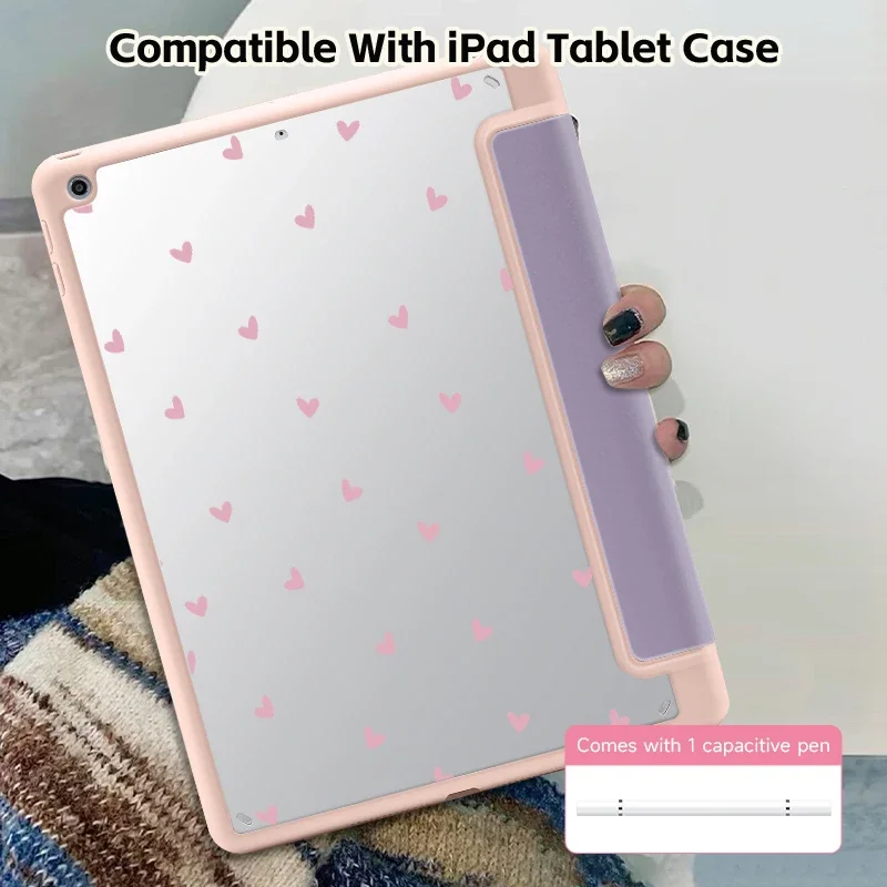 Versatile iPad Case with Sleep/Wake Feature and Pen Slot - Double-Sided Printing Design