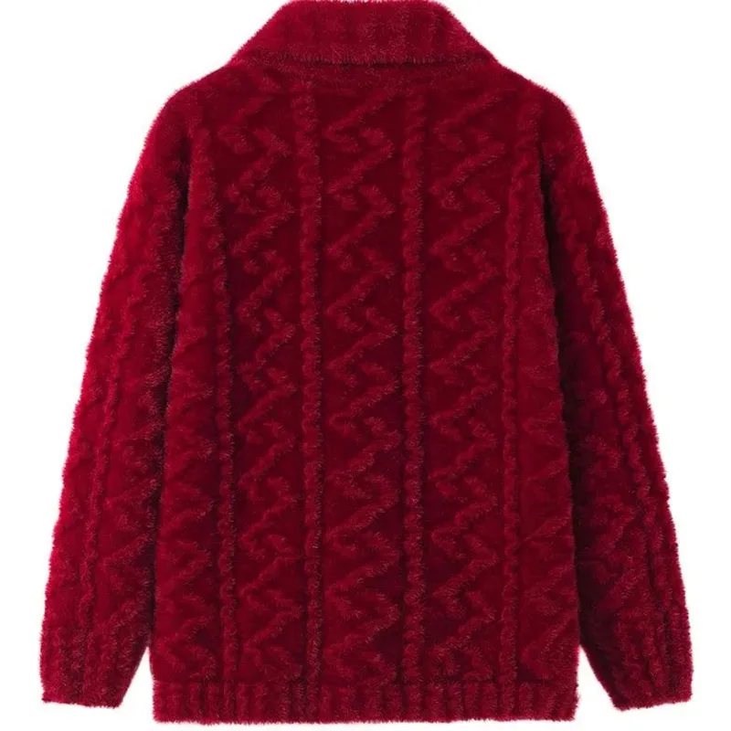 暖かい ミンク ベルベット ニット カーディガンコート168 S6b0cdba46afc41d4bbfb7801d1e86