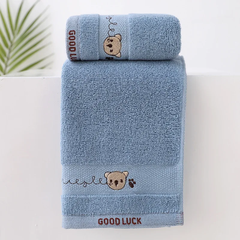 Baby Towels Cotton Bath Towel Face Washcloth Cute Cartoon Bear Hand Wipe Soft Children Towels Kids Newborn Bathing Handkerchief