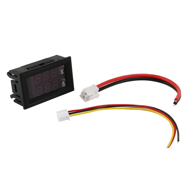 디지털 전압계 Dc100V 10A 전압계 전류계 파란색 + 빨간색 Led 앰프 듀얼