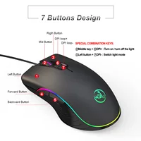Gamer keyboard mouse combos teclado gamer 60% percent teclados key board keyboards gaming mini pc backlit wired clavier black - Image 4