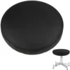 Thick Elastic Barstool Seat Cushion Cover Practical Stool Cover Round Chair Protector for Home Shop - Black (Diameter 35cm ) 5