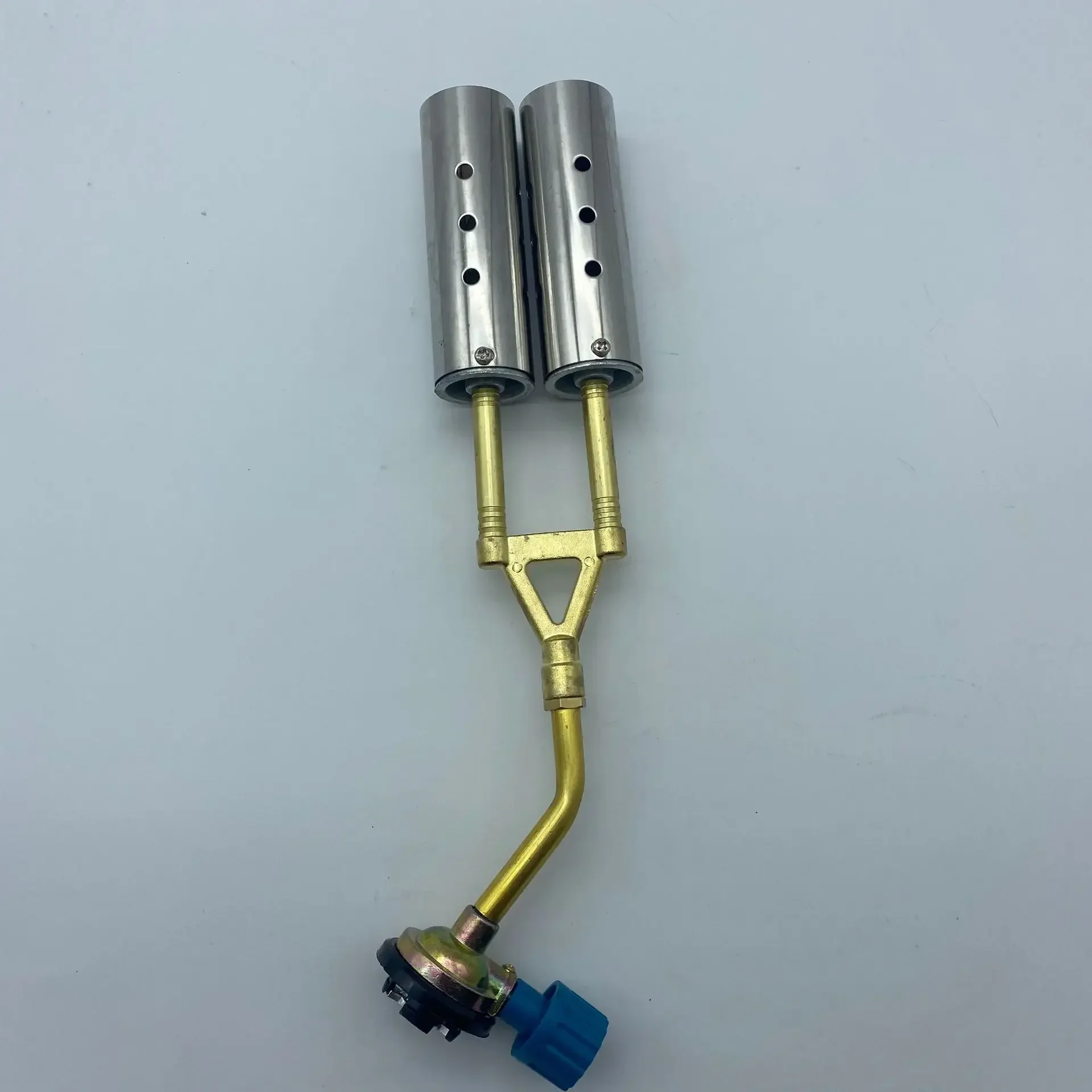 Metal Double Tube Welding Torch Flame Gun Butane Burner Gas Burner Welding Equipment