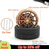 Kicarmod 1/64 Model Car ABS Wheels with Rubber Tire Brake Disc Refitting Parts Diameter 10mm For Model Car Tomica MINI GT 3