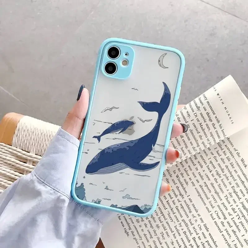 Anime Landscape Oil Painting Anti-Drop Transparent Phone Case Cover