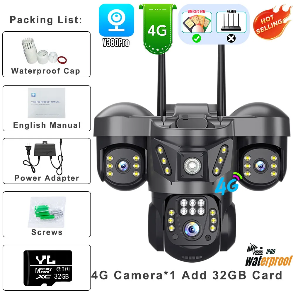 4G Cam 32GB Card