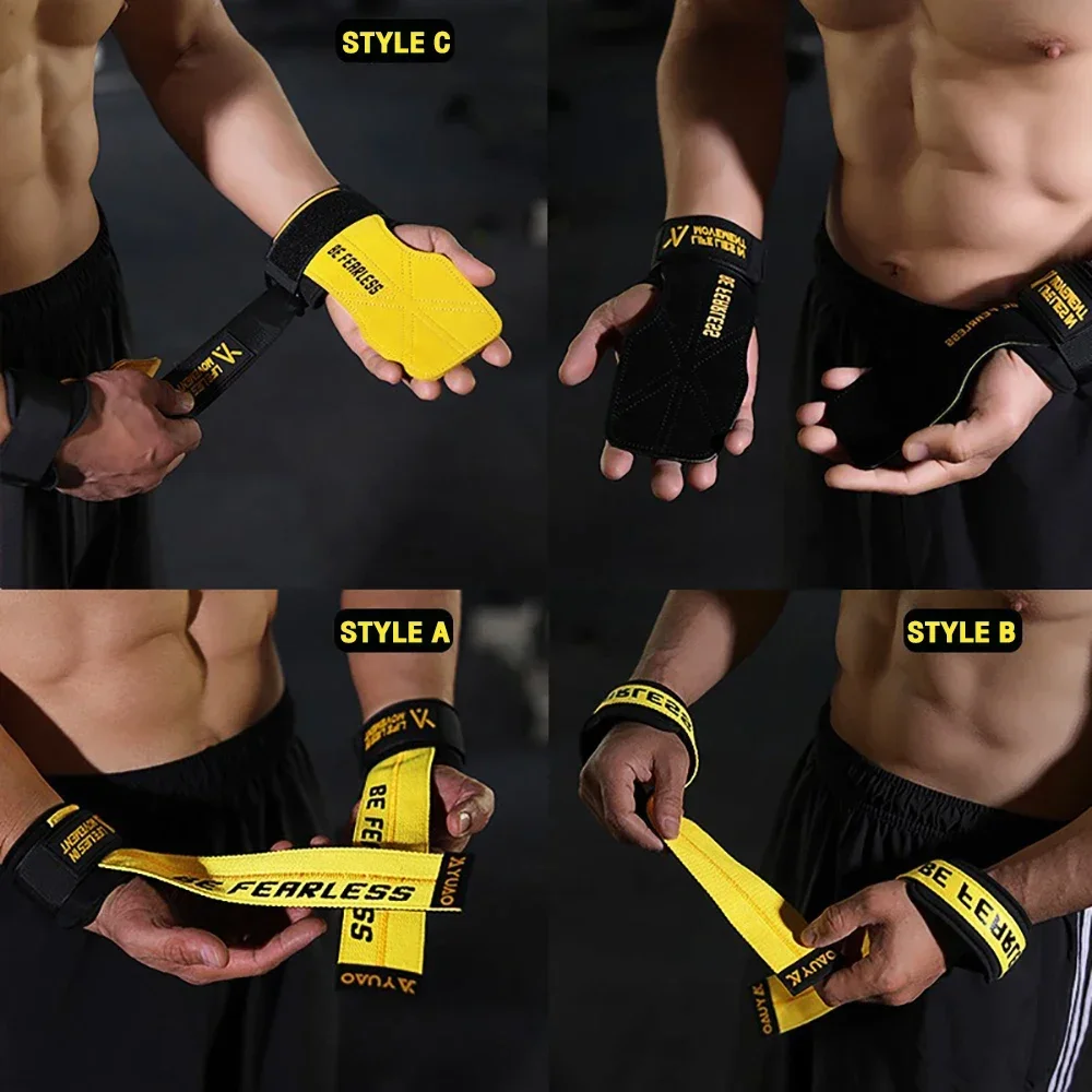 Antislip Lifting Wrist Strap Power-assisted Strap for Fitness Exercise deadlift weightlifting pull-ups Workout in the Gym【1Pair】 6