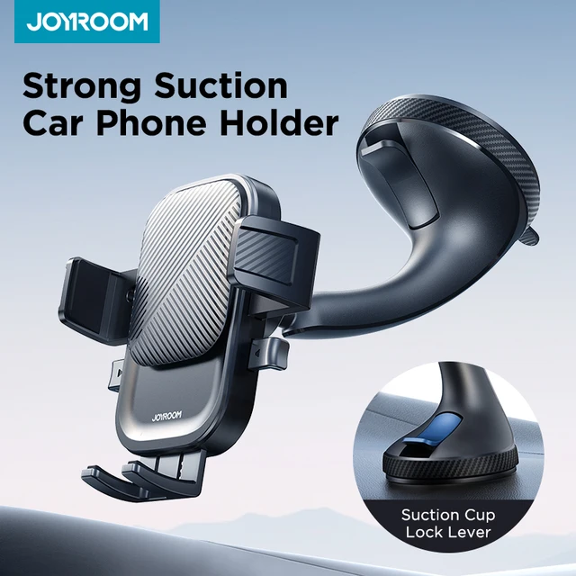 Joyroom Car Phone Holder Mount Car Strong Suction Hands-Free Universal Cell Phone Stand For Dashboard/Windshield 360° Rotation 1