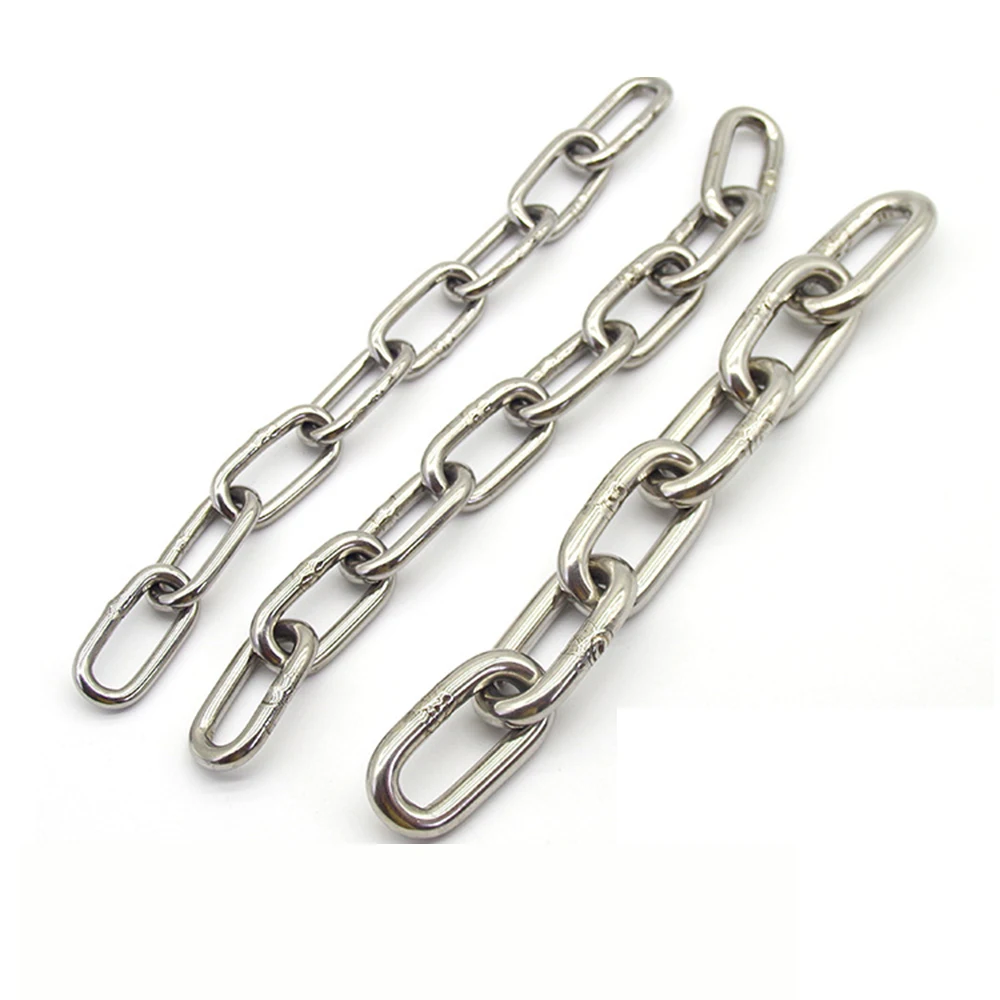 Any Meter Length 1.2-10MM Diameter 304 Stainless Steel Chain For Lifting Binding