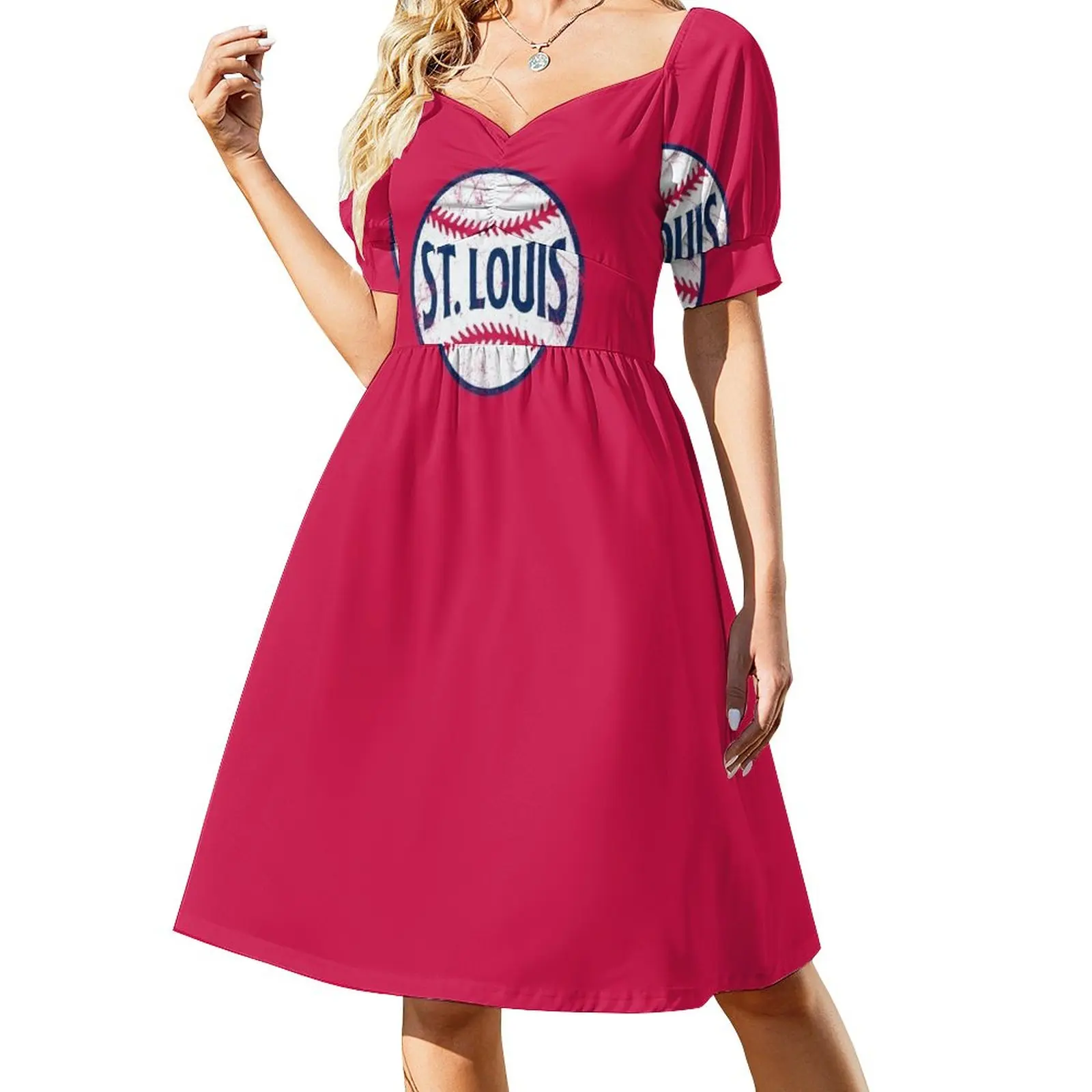 

St. Louis Retro Baseball - Red Dress women's clothing trend 2023 Cocktail of dresses dress women summer 2023 Long dress woman