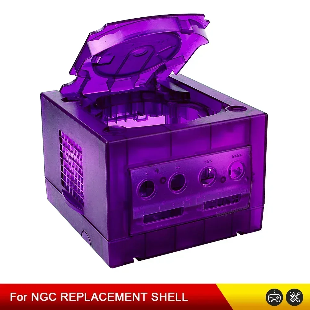 8 FARBEN Eisblaues transparentes Gehäuse Ersatzgehäuse für Gamecube NGC DOL-001 und DOL-101 Spielkonsole Gaming-Zubehör – Detail 28