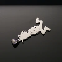 Lot 5pcs high polished Stainless Steel large StraightJacketMan Charm Hatchetman MenICP pendants Posse Twiztid Jewelry 2