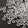 50Pcs 100Pcs Transparent 4mm Big Hole Dreadlock Beads for Jumbo Braids Dreadlock Resin Clear For Hair Accessories Styling Tool 4