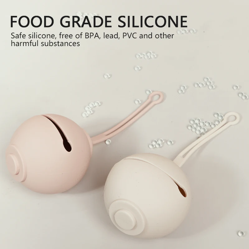 Modabebe Baby Silicone Pacifier Holder Food Grade Nipple Storage Box Infant Portable Soother Container Box 4