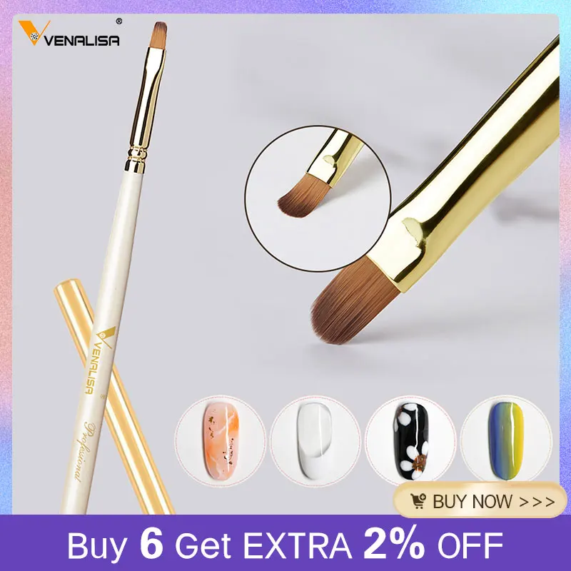 Penna Per Pittura Gel Di Fango Pennello Di Alta Qualità Unghie Francesi Unghie Acriliche Gelatina Dura 2 In1 Nail Art Design Venalisa Poly Gel Per Ung