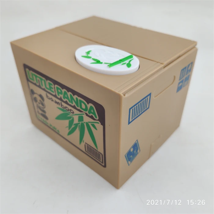 Cute Panda Money Boxes Electronic Automatic Coin Theft Piggy Bank Money Saving Box Moneybox piggy bank coin bank coin holder electronic piggy bank digital piggy bank cash box