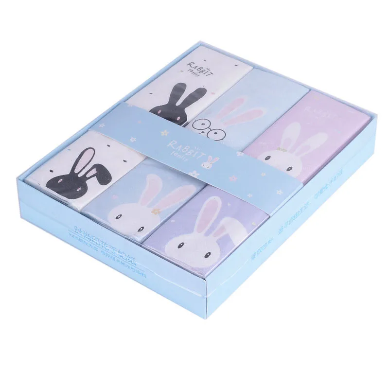 12 Packs of Handkerchief Paper 3 Layers of Virgin Wood Pulp Printed Paper Towels High-grade Non-toxic Printing Towels