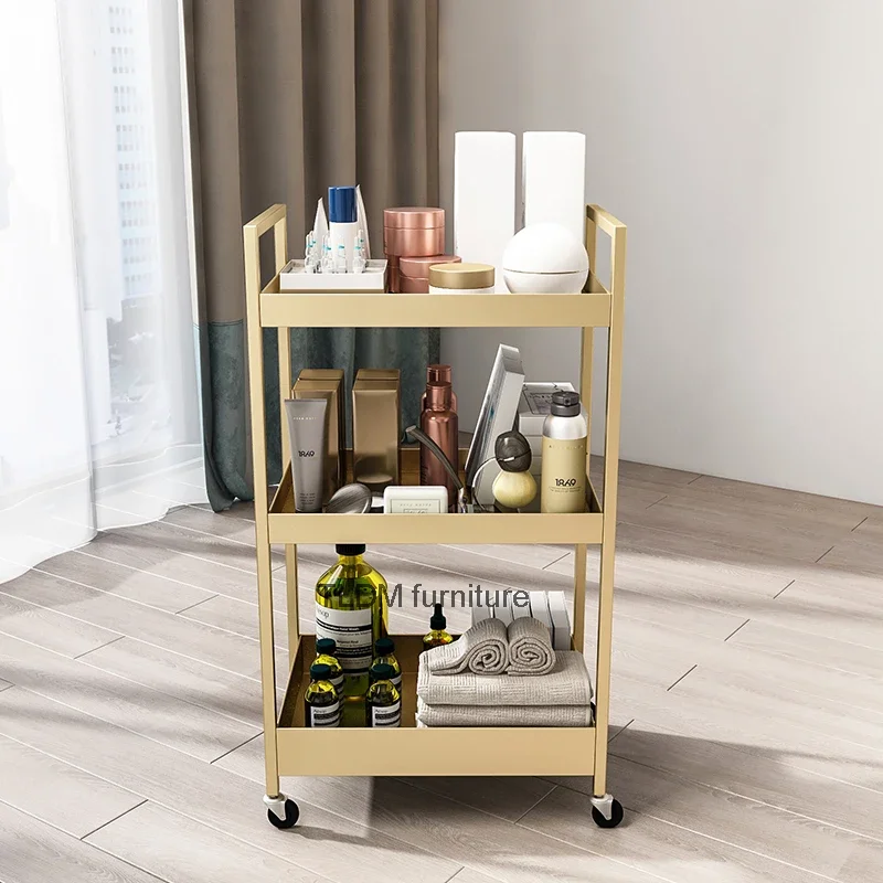 Tattoo Utility Salon Trolley Beauty Tool Nail Medical Salon Trolley Parrucchiere Carrello Portategetti Salon Furniture Rr50St