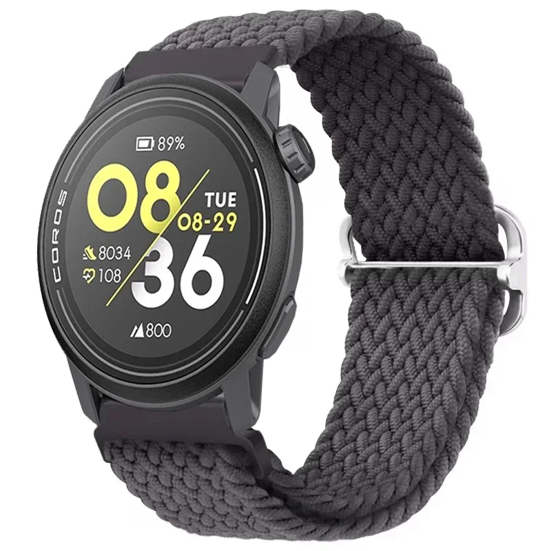 Sports Soft Nylon Braided Strap - Comfortable 20mm/22mm Bracelet for Smartwatches