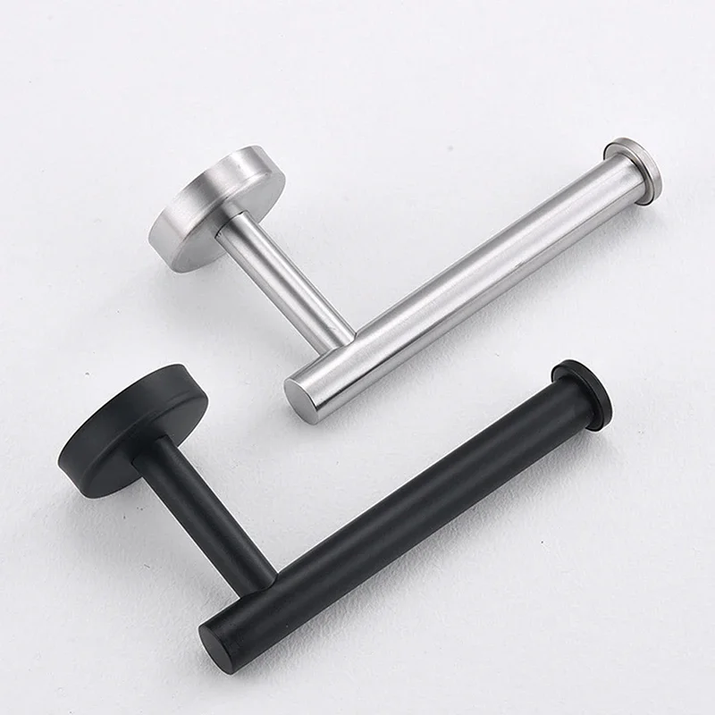 Toilet Paper Holder Stainless Steel Screw Wall Mounted Paper Towel Holder Hanging Hooks Kitchen Washroom Bathroom Hardware Set paper towel holder toilet paper holder toilet roll holder