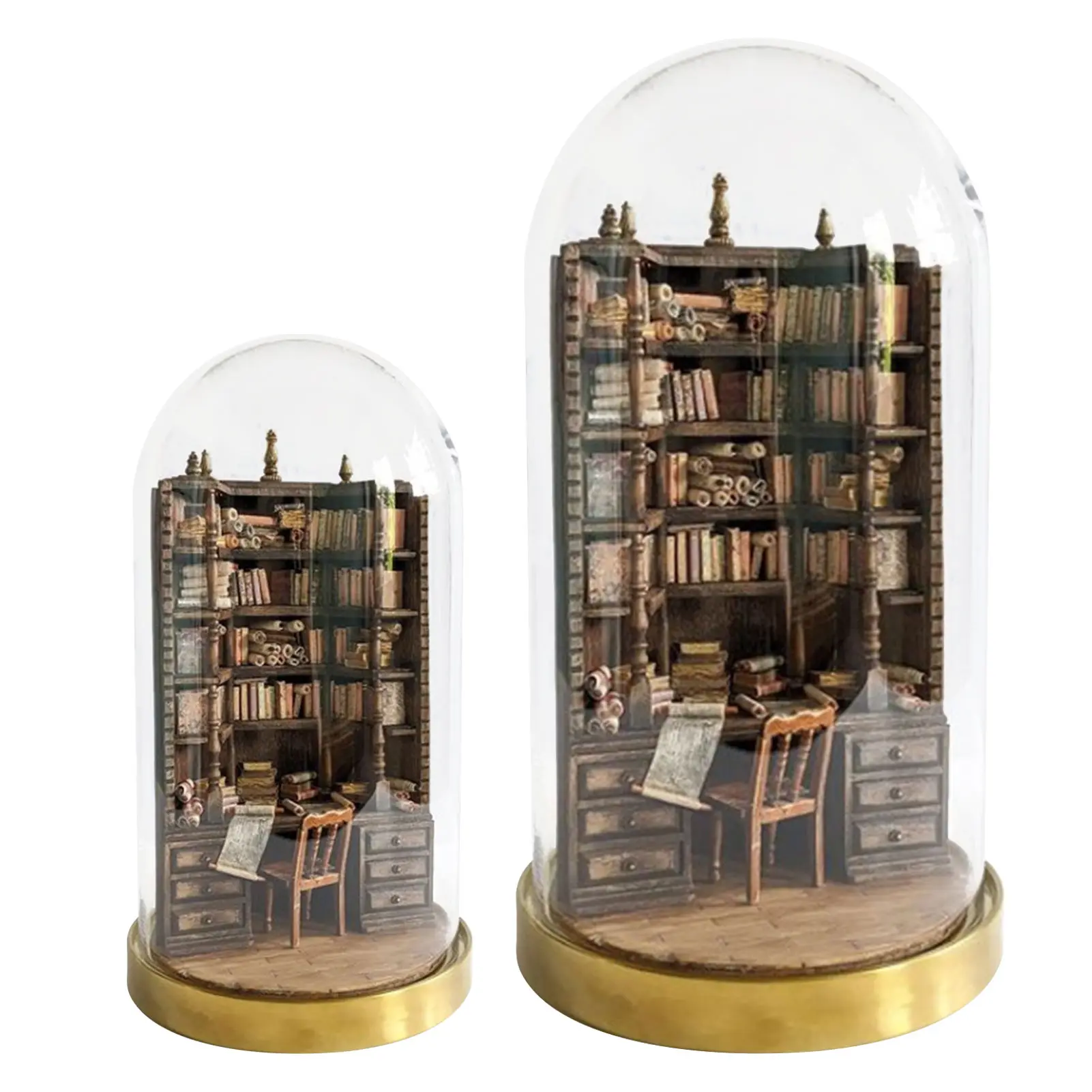 

10 Inch The Bay Library Miniature Gothic Bookshelf Creative Ornament Stylish Book Nook Fake Books Bookshelf Room Decoration Gift