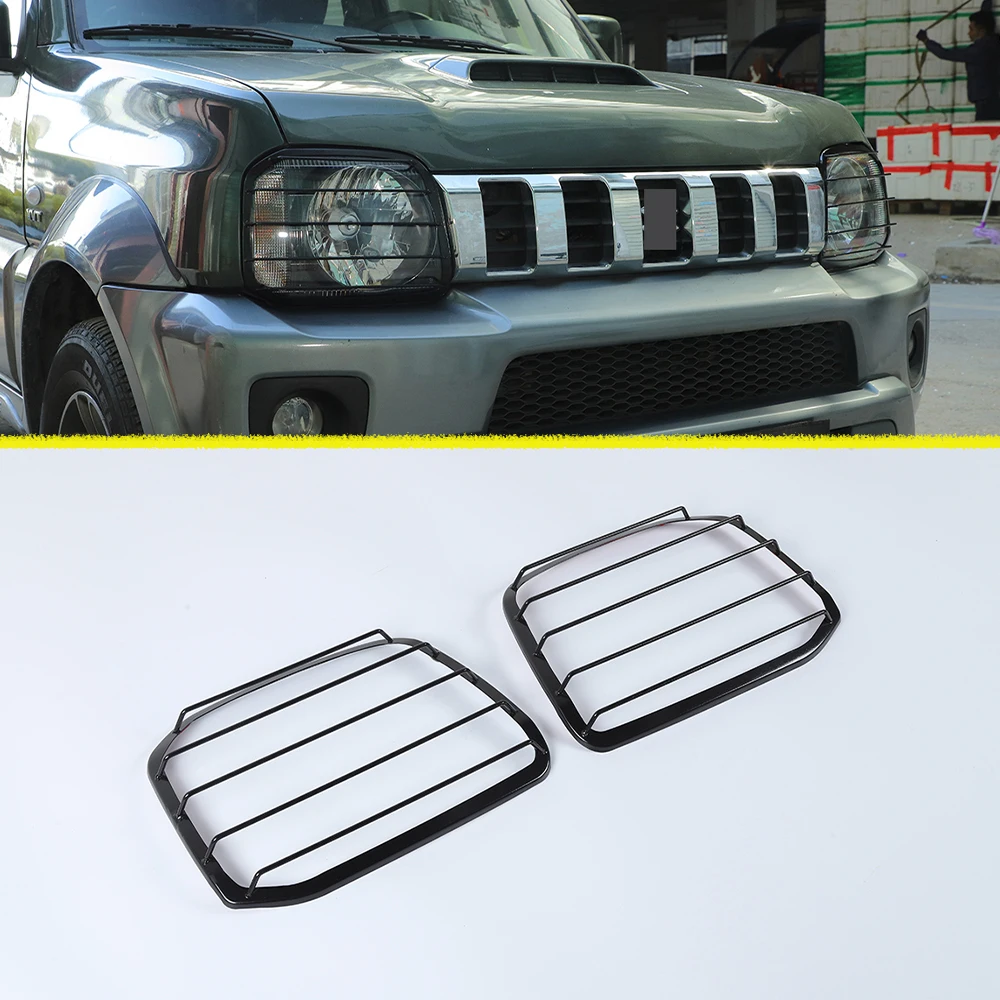 

for Suzuki Jimny 2007-2011 2012 2013 2014 2015 2016 2017 Front Head Lamp Light Cover Guard Protector Car Exterior Accessory Iron