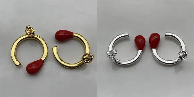 

Серьги-гвоздики из серебра 925 пробы, с гальваническим покрытием