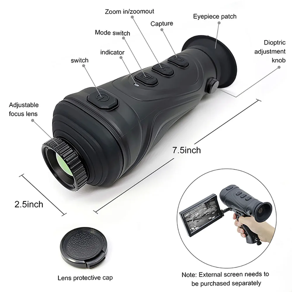 

D-A3 Imaging Mini Riflescope Long Range Hunting Thermal Night Vision Scope