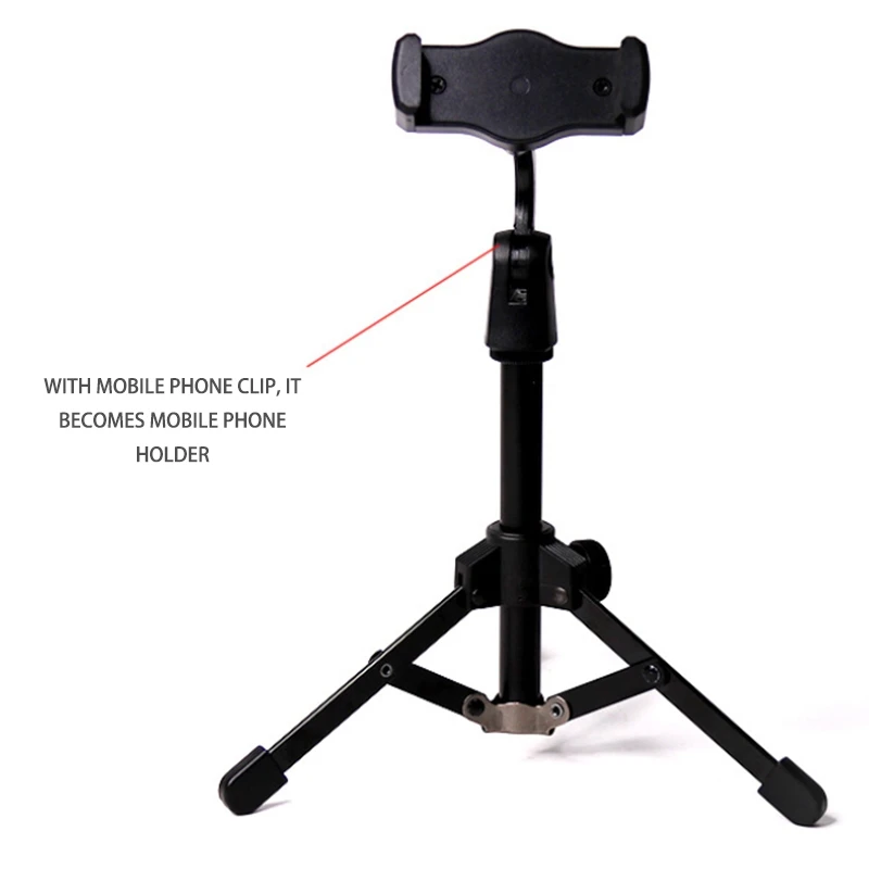 Microphone stand Foldable Tripod Desktop Microphone Stand Holder for Podcasts Online Chat Conferences Lectures Meetings and More