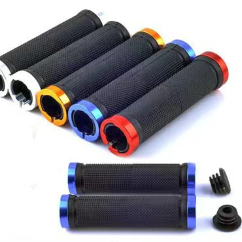 

Anti Slip Bicycle Grips MTB Cuffs Bike Handlebar Cover Rubber BMX Mountain Bike Lock on Handles Grip Bicycle Accessories