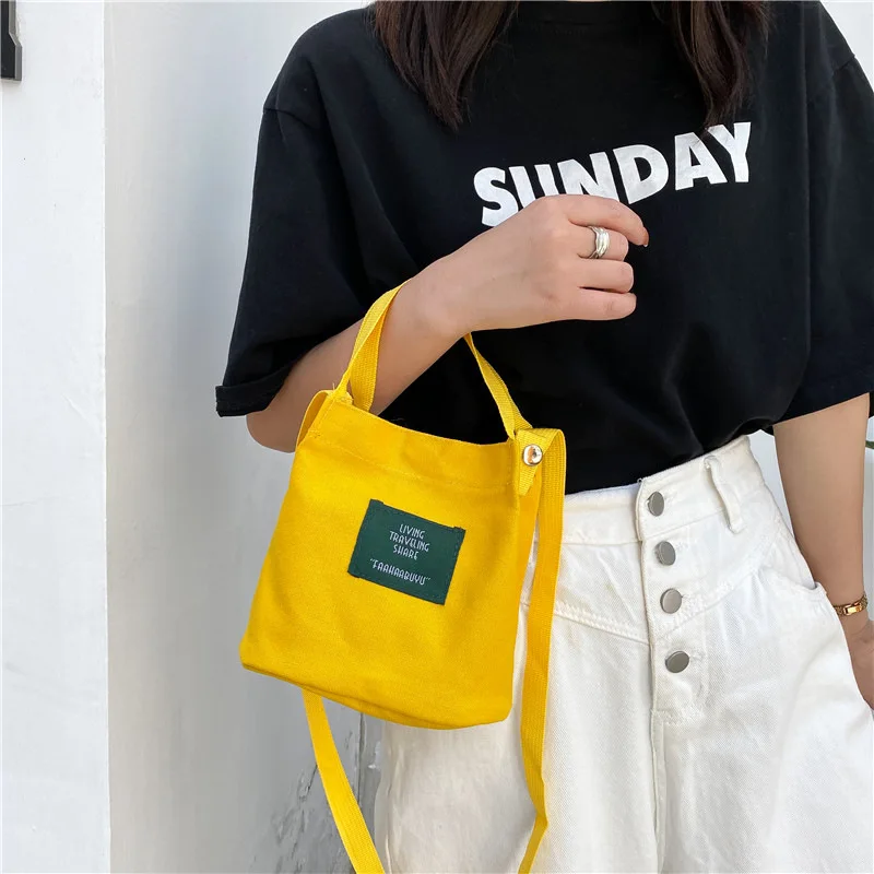 

Fashion Canvas Handbags Corduroy Vintage Women's Shoulder Bag Simple Solid Color Handbag Bucket Cloth Bag Casual Crossbody bags