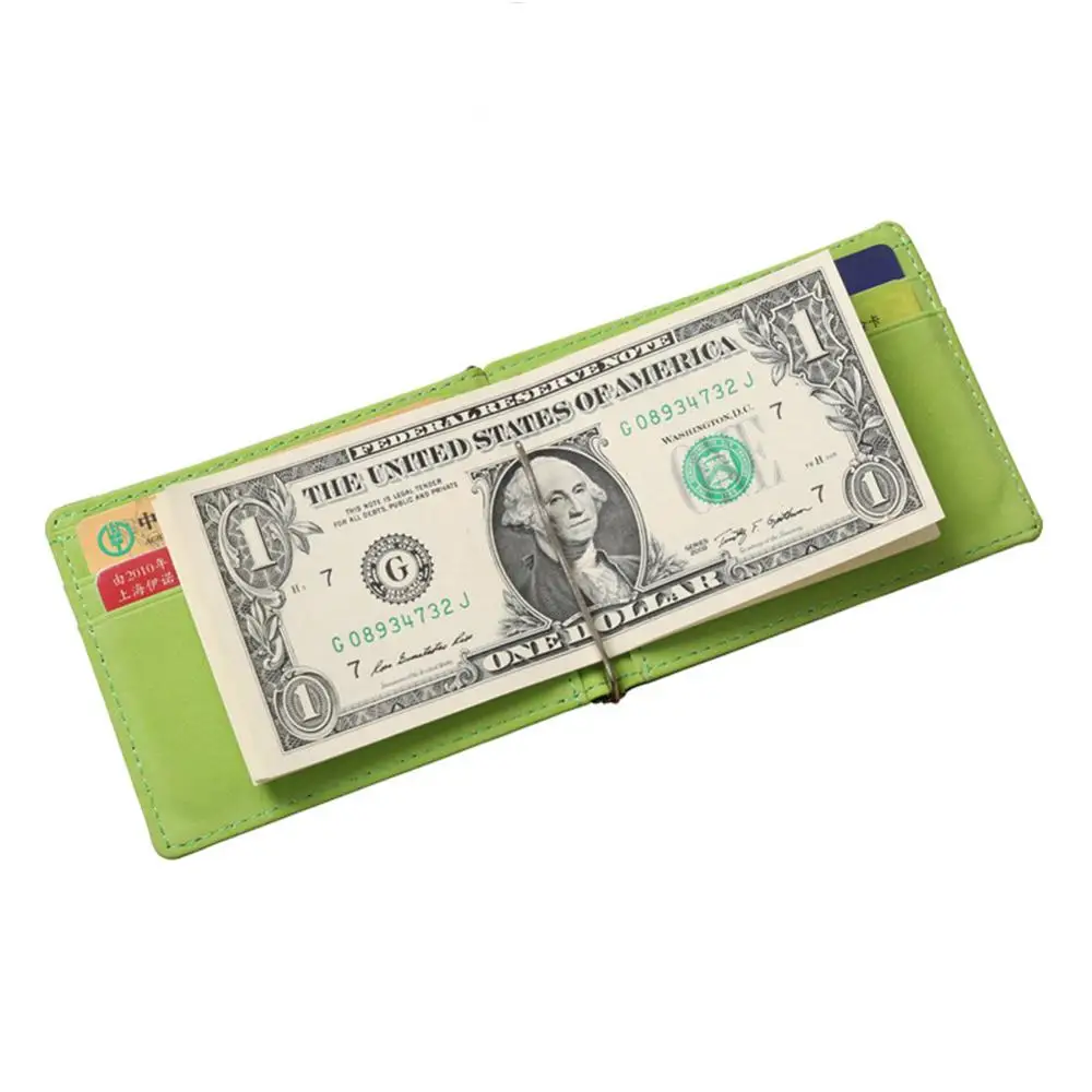 Men Money Clips Metal Solid Wallets Credit Dollar Purses ID Credit Card Purse Cash Holder With A Metal Clamp