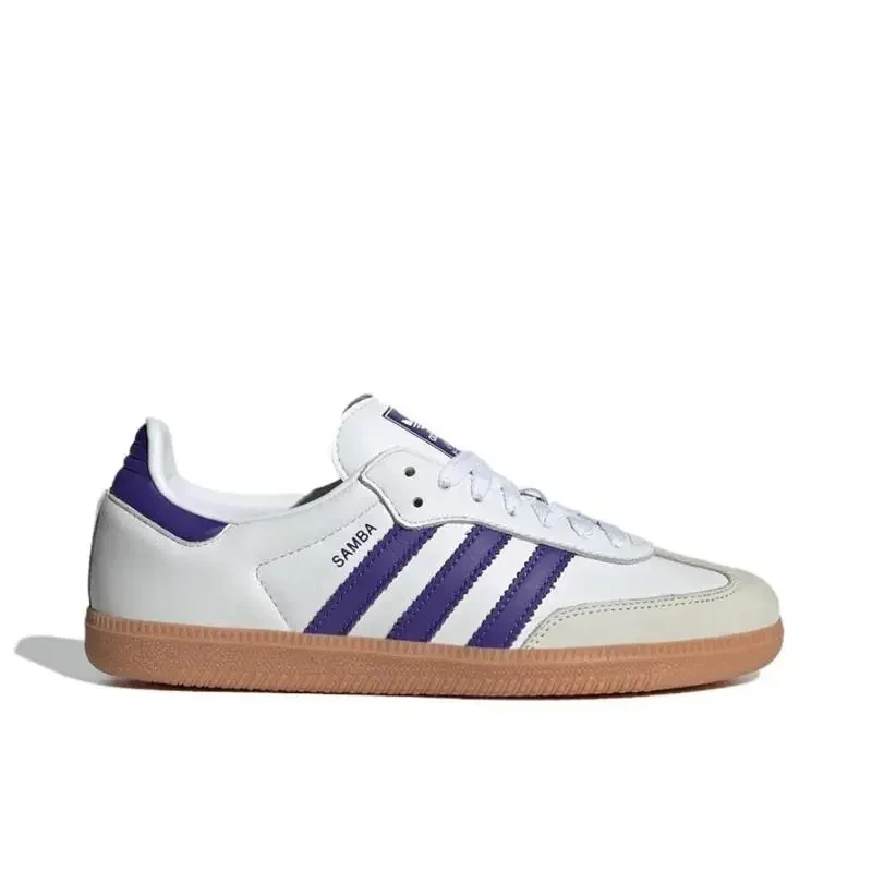 Adidas Originals Samba OG White Pink Fashion Anti-slip Classic Unisex Casual Board Shoes German Training