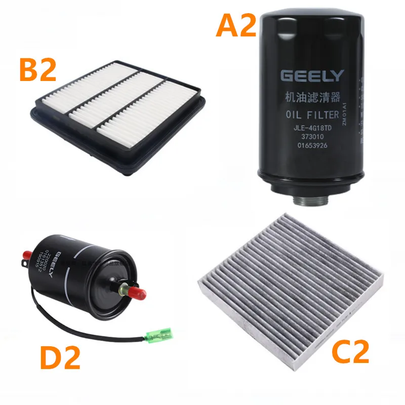 Car Air Conditioning Fuel Lubricating Oil Filter Kit for Geely Atlas Pro Azkarra Boyue