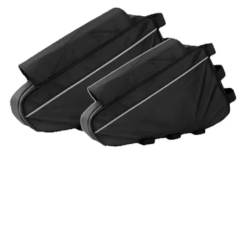 Borsa triangolare per batteria di bicicletta elettrica E-BIKE 36V 48V 60V 72V, colore nero, per telaio bicicletta, capacità massima 126 celle