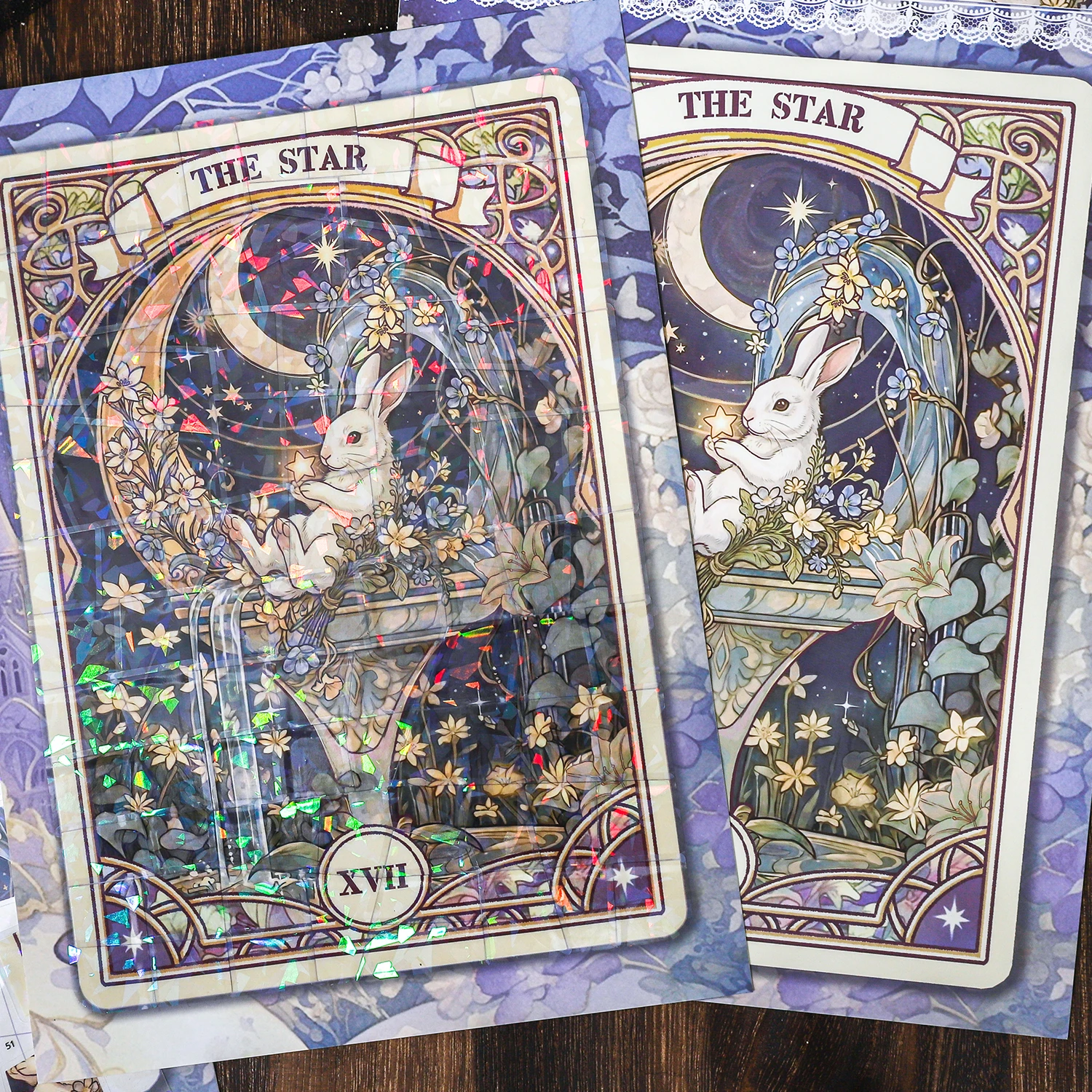 Kawaii Source of Lingquan 3D 별의 속삭임 풍경 스티커 DIY 포켓 캐빈 장면 축제 선물 ?