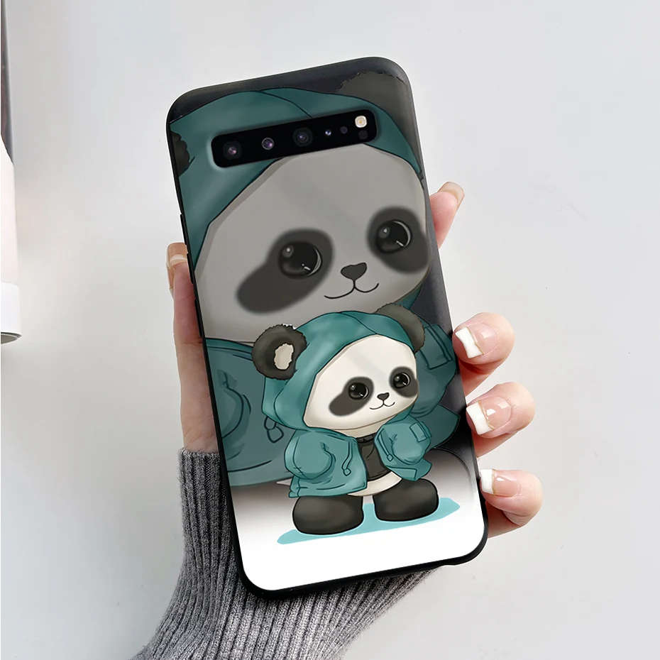 Für Samsung S10 5G Fall Niedlichen Panda Silikon Zurück Abdeckung Telefon Fall Für Samsung Galaxy S10 5G G977N S10 5G Fällen Weichen Stoßstange Funda – Detail 16