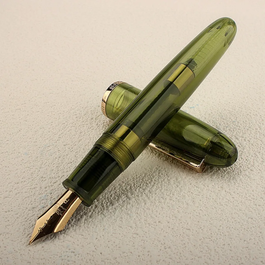 Limited Edition Color ! Jinhao 9019 Fountain Pen #8 EF/F/M Nib, Big Size Resin Office Writing Pen with Large Converter 6