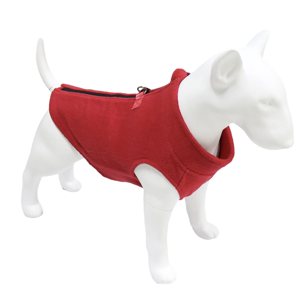 thumbnail image 1 of Ropa de invierno para perros, chaqueta de forro polar suave para chihuahua, abrigo para bulldog francés para perros pequeños, medianos y gatos, chaleco cálido para cachorros, ropa para mascotas, 1 of 4