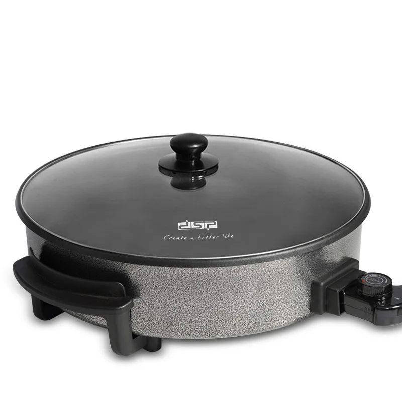Skillet Nonstick Multifunctiona Electric Hot Pot Frying Baking Pan Grills Pizza Maker Machine Food Warmer Kitchen Appliances