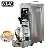 WPM Professional Coffee Milk Foam Machine MS-130T Fully Automatic Electric Milk Frother Mixer Temperature Setting Coffee Foamer 1