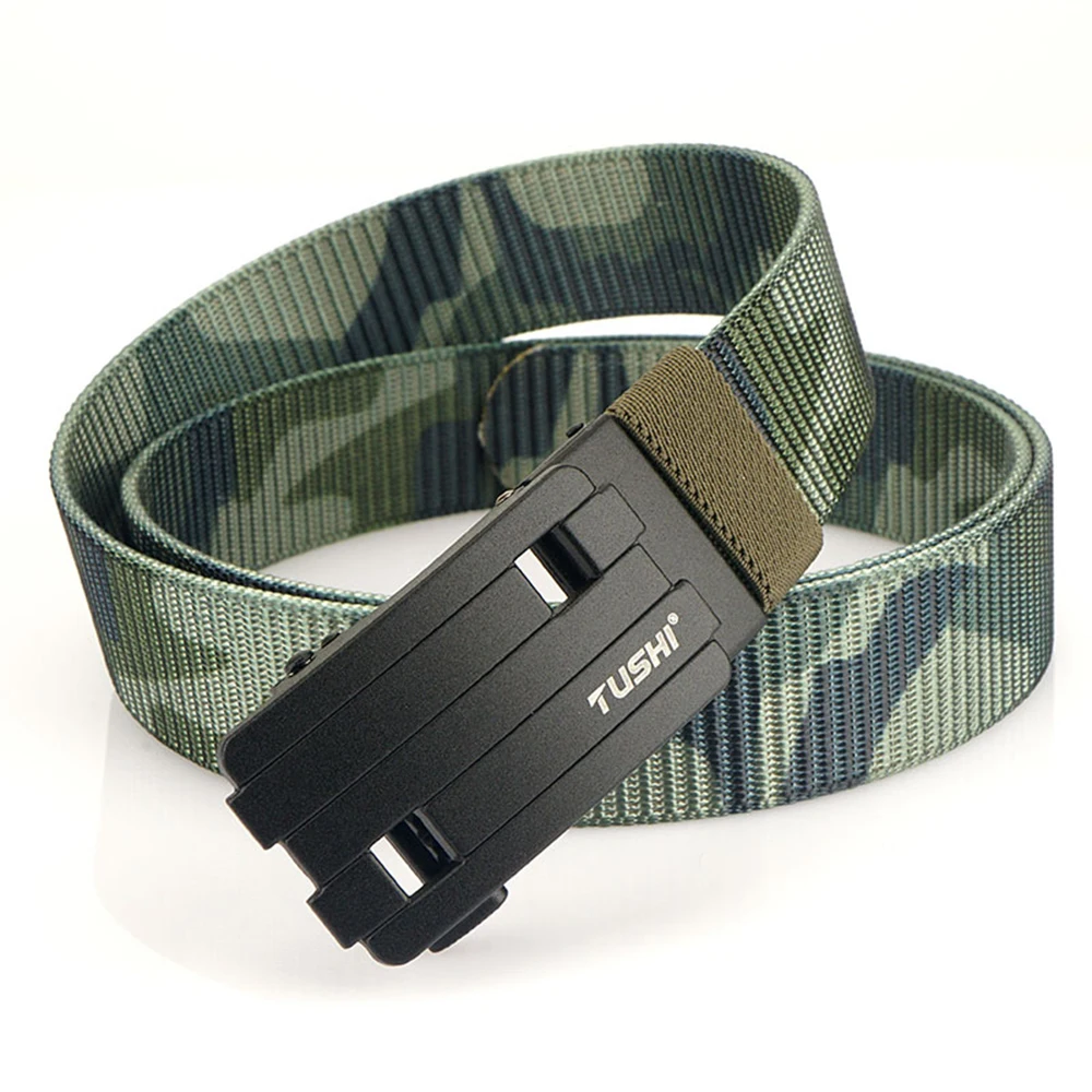 TUSHI Männlich Outdoor Jagd Taktische Gürtel männer Military Nylon Hüftgurt Hohe Qualität Metall Automatische Schnalle Armee Leinwand Gürtel – Detail 21