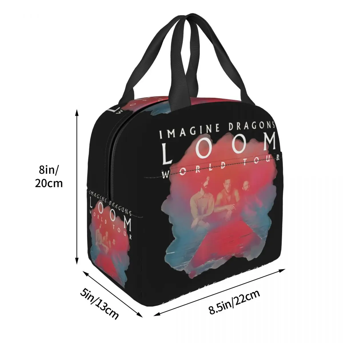 Loom Tour New Album Insulated Lunch Bags Large Imagine Dragons Band Meal Container Cooler Bag Lunch Box Tote Food Handbags