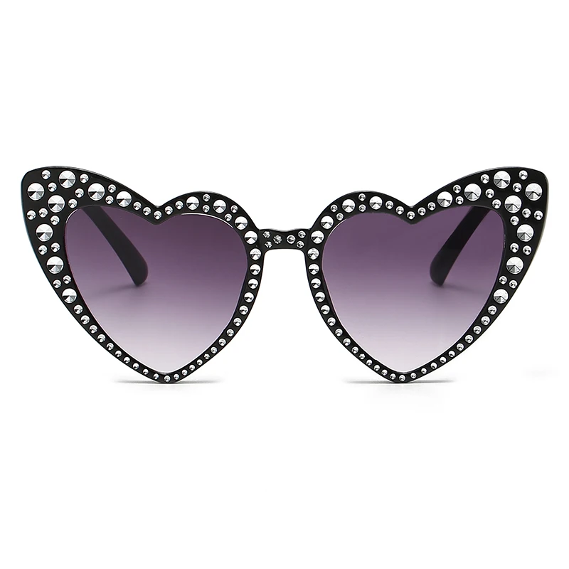 Children Sunglasses Kids Sunglasses Children&rsquo;s New Love Diamond-encrusted Sunglasses Ins Baby Trend Sunglasses Sunscreen Glasses