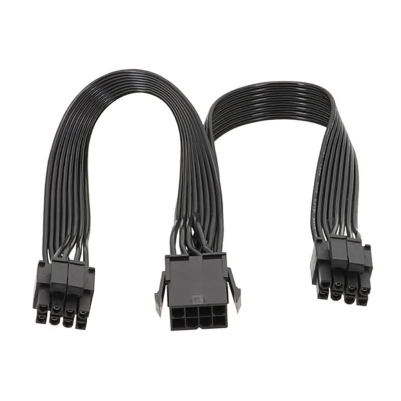 

L43D CPU 8Pin Female to 2x 8Pins Male Converter for Mainboard CPU Power Adapter Y-Splitter 8 Pin Extension Cable 25CM