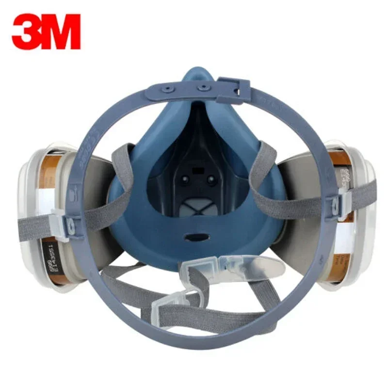 17 in 1 3M 7502 Dust Gas Respirator Half Face Dust Mask For Painting Spraying Organic Vapor Chemical Gas Filter Work Safety dust mask,gas mask,dustproof respirator,respirator filter cotton,respirator filter,respirator accessory,face respirator,gas mask filter,gas respirator,half face respirator mask