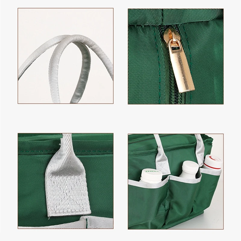 BYMONDY Outdoor Thermal Lunch Bag Thickened Insulated Food Bento Tote Bags for Women Work Travel Portable Handbag Large Capacity
